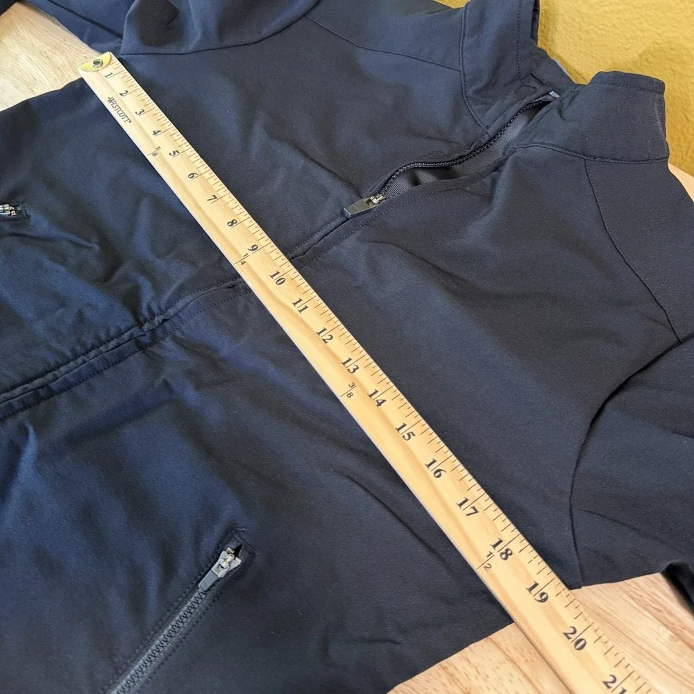 Swrve Cycling Track Jacket Mens S Midweight Black Softshell 4-Way Stretch Zip Up